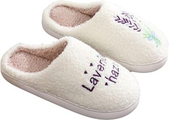 Generic slippers women size 5, slipper boots, Fashionable Indoor Thick Plush Lady Slippers For Fall/Winter Warmth And Comfort Cute