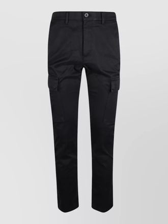 Calvin Klein cotton trousers cargo design belt loops pockets