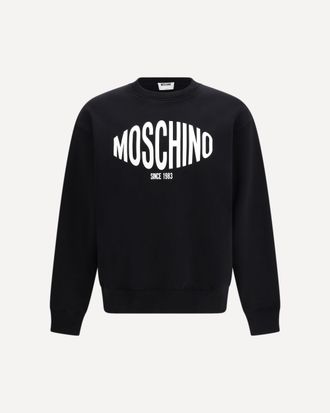 Moschino Printed organic cotton Sweatshirt Male XL