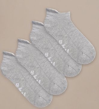 BAM Everyday Active Trainer Socks - 4 Pack - UK Size 8-11