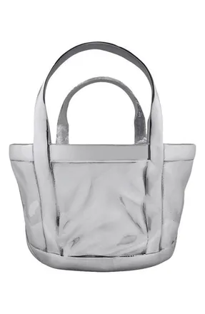 Mariposa Tote Bag Wine Bucket in Silver at Nordstrom