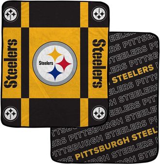 Pegasus Sports Pittsburgh Steelers Nfl Team Reversible Logo Fleece Throw