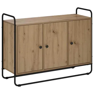 vidaXL Aparador Roble Artisan 102 X 35 X 75 Cm Madera De Ingenier&iacute;a Vidaxl