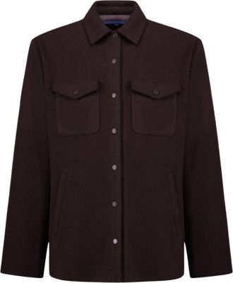 People of Shibuya Camicia Effetto Lana - - Jackets - Uomo - Marrone - S