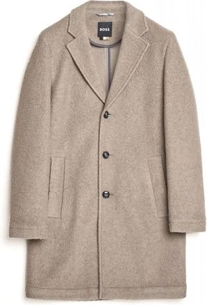 HUGO BOSS C-Hyde-SFT-244 Jas - Heren - Mantel - Grijs - M - Wol - Jassen