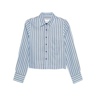 Closed Closed, Shirts, female, Blue, Size: XS Cropped Classic Shirt