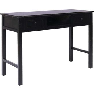 vidaXL Secretario 110x45x76 Cm De Madera Negra