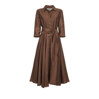 Blanca Vita Shirt Dresses, female, Brown, Size: 2XS Allia Midi Dress