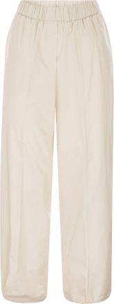 PESERICO Peserico Pantal&oacute;n Suelto De Algod&oacute;n El&aacute;stico Con Cinturilla El&aacute;stica