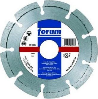 Forum Muela Motosierra Diamantada, Unido Al L&aacute;ser, Con Concentration Diamantada Elevada, &Oslash; X Escariado : 125 X 22,23 Mm, Tama&ntilde;o De Segmento H X L 10 X 2,4 M