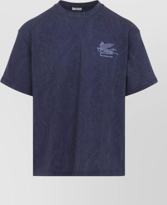 Etro cotton paisley print short-sleeve t-shirt