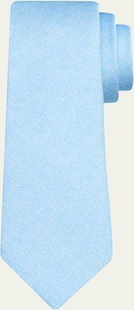 Kiton Mens Solid Silk 7-Fold Tie