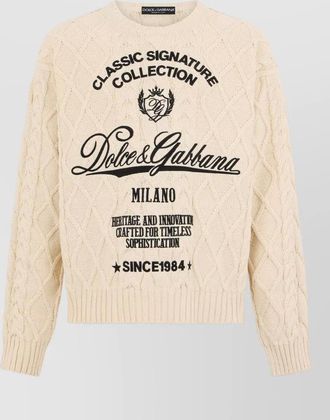 Dolce & Gabbana cotton blend printed jumper