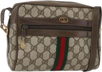 Gucci Pre-owned Cross Body Bags, female, Beige, Size: ONE SIZE Pre-owned Vintage Crossbody Bag