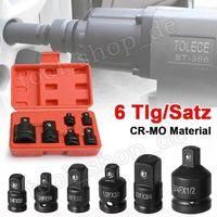 OEM Juego De 6 Adaptadores De Vaso Para Llaves De Impacto, 1/4, 3/8, 1/2 A 3/4 - Crezuo