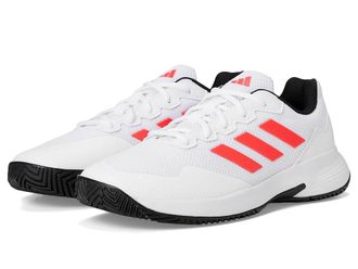 adidas Game Court 2 Tennis Shoes Mens Shoes White/Lucid Red/Black : 6.5 D - Medium, Synthetic