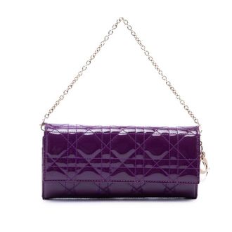 Dior Pre-owned Dior Patent Cannage Lady Wallet On Chain Ladies DCYM4HX91NNJHZQT