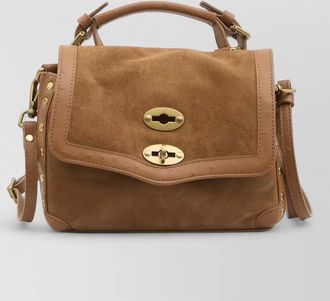 Zanellato zashmere cactus baby crossbody suede bag