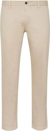 Philipp Plein Lange Getailleerde Broek - Heren - Chinos - Beige - 3XL - Leer - Broeken