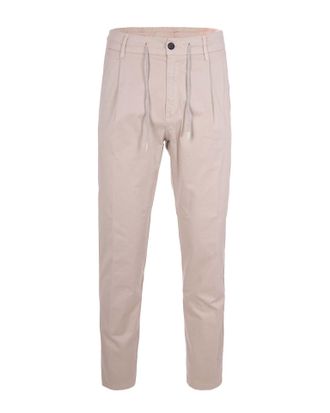 Eleventy Cotton Elasticized Front-Pleated Drawstring Casual Pants