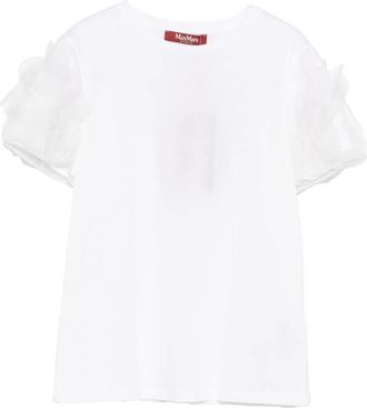 Max Mara Ruffled Sleeve T-shirt