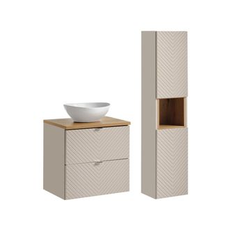 Petits Meubles Set de muebles con lavabo y columna estratificado 60.4cm