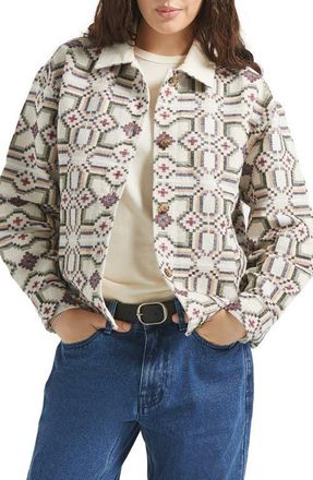 Brixton The Alfama Cotton Jacket in Digi Tile at Nordstrom, Size X-Small