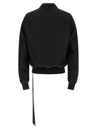 Rick Owens Mens Black Cotton Bomber Clothing