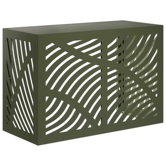 vidaXL Funda Para Aire Acondicionado Verde Oliva 90 X 40 X 60 Cm Acero Vidaxl