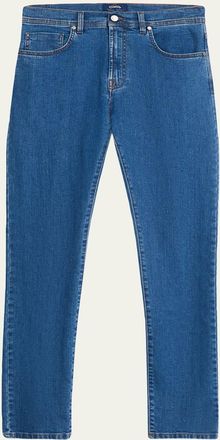 Cesare Attolini Mens Five-Pocket Skinny Jeans