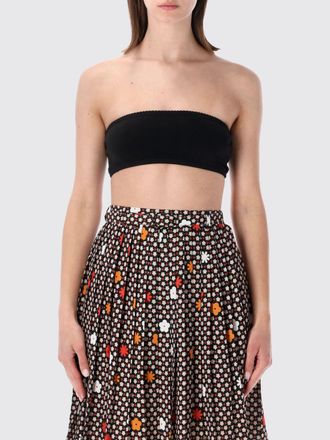 Maison Margiela Top cropped off-the-shoulder in jersey con vestibilit&agrave; slim