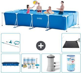 Intex Piscina Con Estructura Rectangular - 450x220x84 Cm - 7-piezas S30251