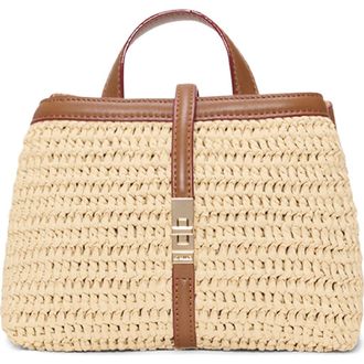 MZ Wallace Mini Astor Diamond Quilted Top Handle Bag in Camel Crochet at Nordstrom