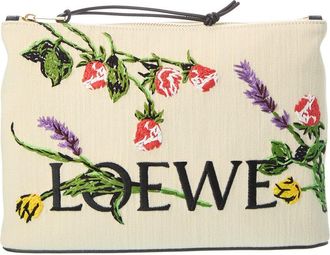 Loewe Oblong Medium Canvas Pouch