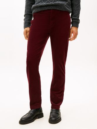 Tommy Hilfiger Cordhose TOMMY HILFIGER DENTON CORDUROY, Herren, Gr. 31, L&auml;nge 32, oxblood, Cord, Obermaterial: 98% Baumwolle, 2% Elasthan, unifarben, straight fit la