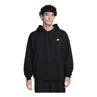Nike Club Fleece Oversized French Terry French Terry Pullover Hoodie Asia Sizing Black HJ1817-010