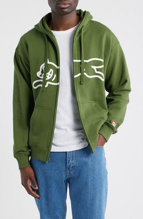 Icecream Zippy Graphic Zip Hoodie in Bronze Green at Nordstrom, Size Small