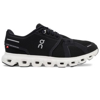 On Cloud 6 Polyester Mens Running Trainers - Black White - Size:UK 12.5