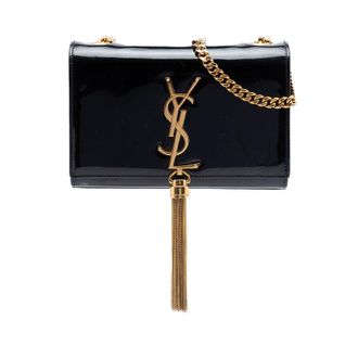 Saint Laurent Pre-owned Saint Laurent Small Patent Classic Monogram Kate Tassel Crossbody Ladies BIJ754HAAPGF6AAM