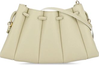 Themoir&egrave; Groene vegan leren schoudertas met trekkoordsluiting - Dames - Schoudertassen - Groen - ONE Size - Tassen