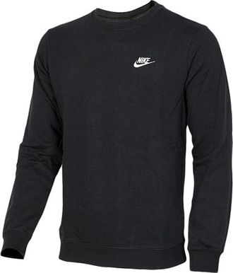 Nike Mens Nike Casual Sports Loose Round Neck Pullover Black 804343-010