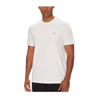 Calvin Klein T-Shirts, male, White, Size: XL Badge 30S T-Shirt