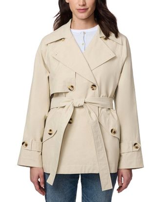 Bernardo Midtown Cropped Trench Coat