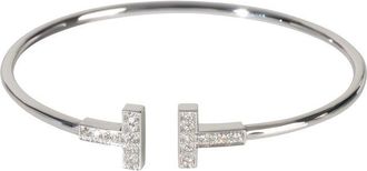 Tiffany & Co. Tiffany T Wire 18K Gold 0.24 ct. tw. Diamond Bracelet (Authentic Pre-Loved)