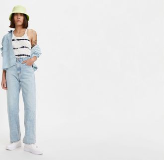 Levi's High Waisted Straight Jeans - Womens - 23X29 - Blue