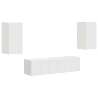 vidaXL Conjunto De Mueble De Tv 4 Pcs Madera De Ingenier&iacute;a Vidaxl