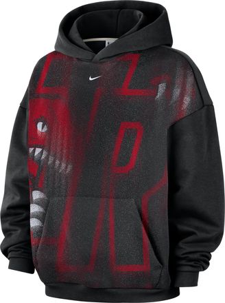 Nike Mens Toronto Raptors Standard Issue Fleece Basketball Hoodie in Black | IQ2610-010