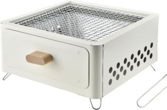 OEM Barbacoa Port&aacute;til De Carb&oacute;n, Parrilla De Carb&oacute;n De Sobremesa, Estufa Para Barbacoa Para Acampar, Picnics En El Jard&iacute;n, Barbacoas De Carb&oacute;n (color: Bla