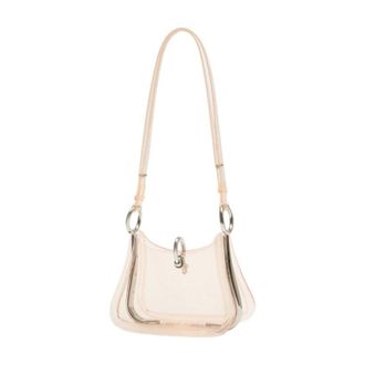 Paco Rabanne Womens Ring Shoulder Bag Beige Others