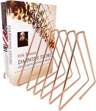 OEM Sujetalibros - Soporte Para Libros - Metal - Soporte Para Libros - Ajustable - 7 Compartimentos - Rosa